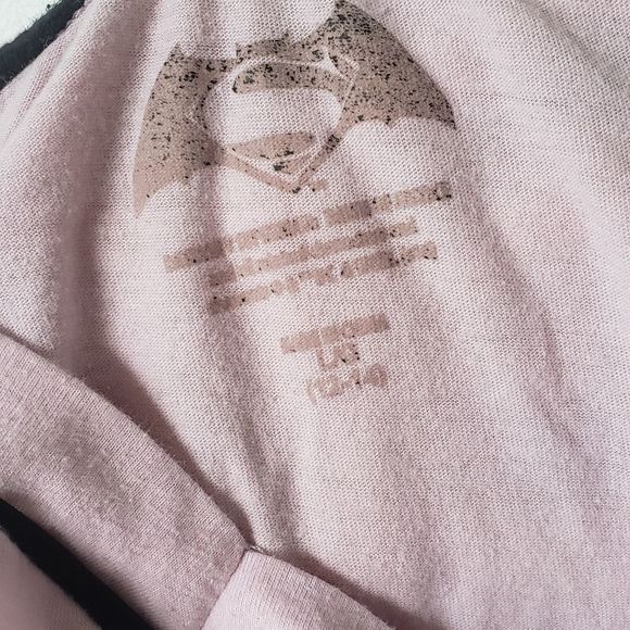 ✨2FOR15$✨Pink Batman Superman Crop Top - Picture 8 of 8